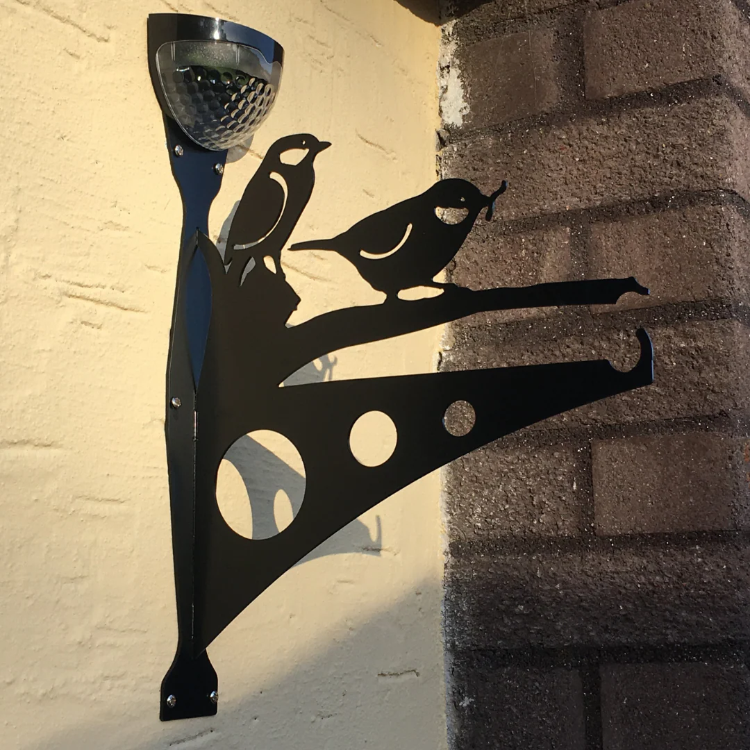 Solar Birds Garden Hanging Basket Bracket - Large - Image 4
