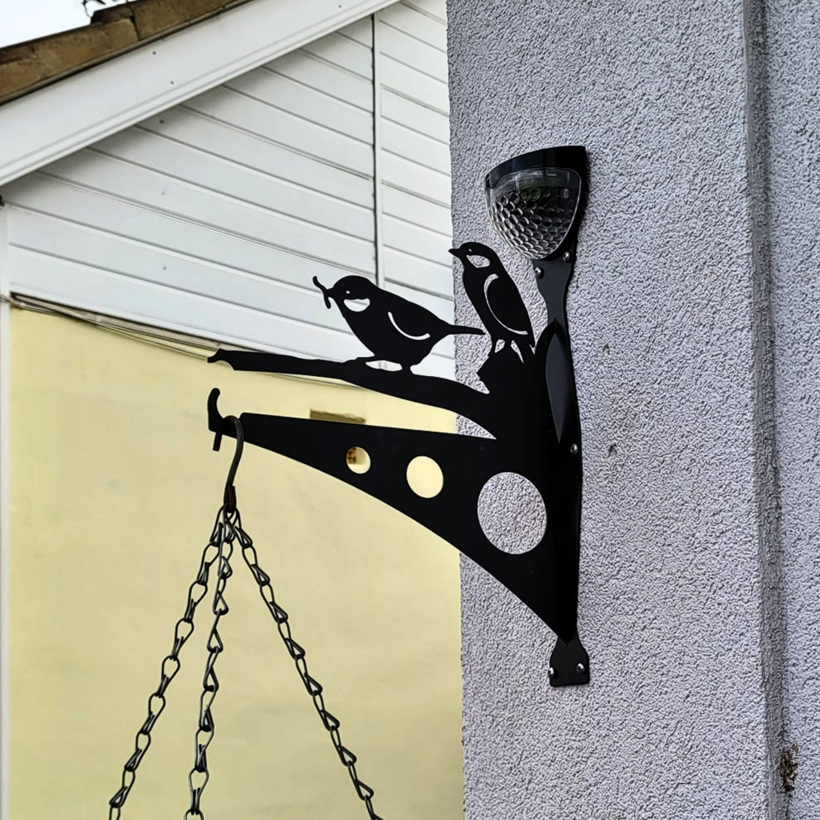 Solar Birds Garden Hanging Basket Bracket - Large - Image 5