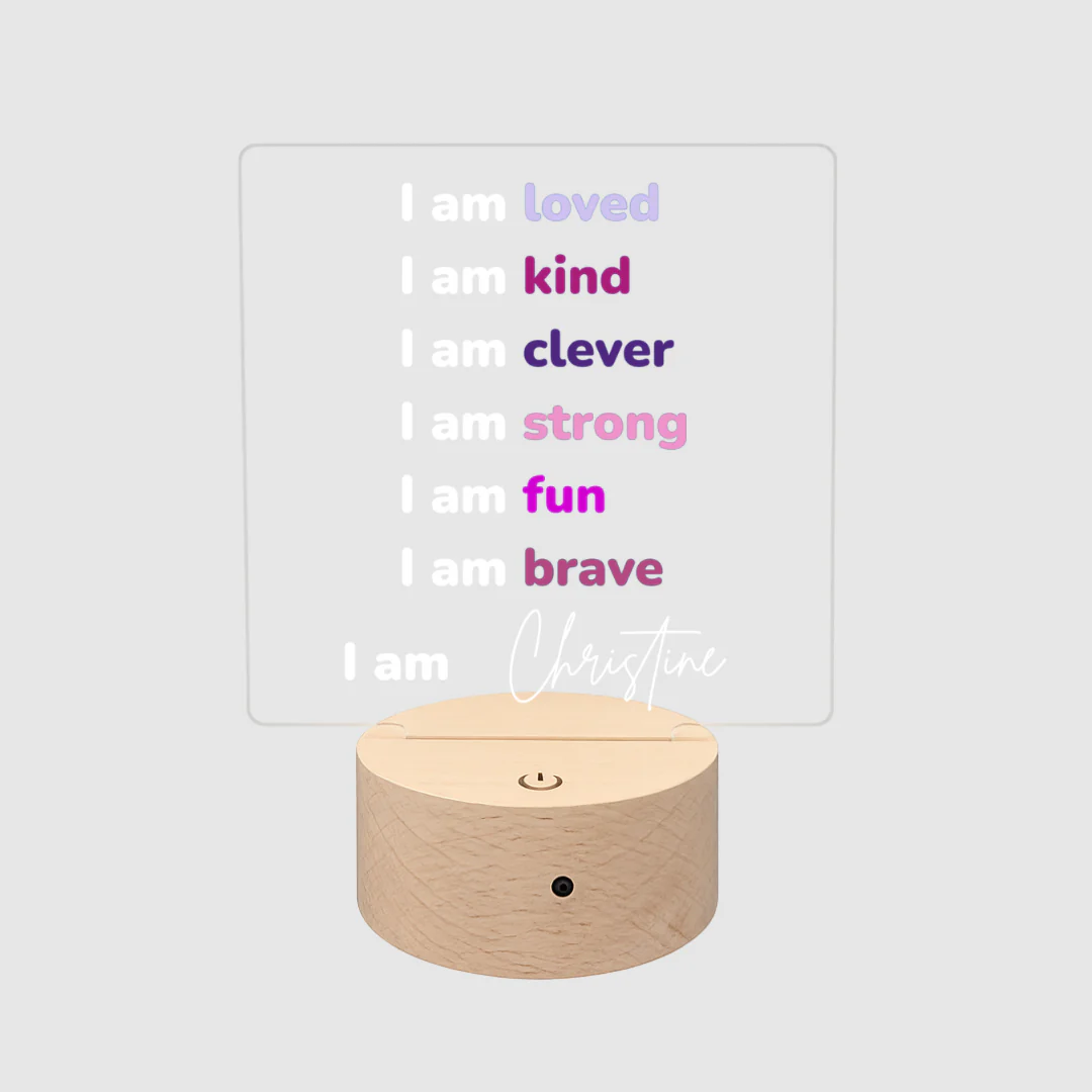 Affirmation LED Night Light (2 Colours to Choose From) - Image 10