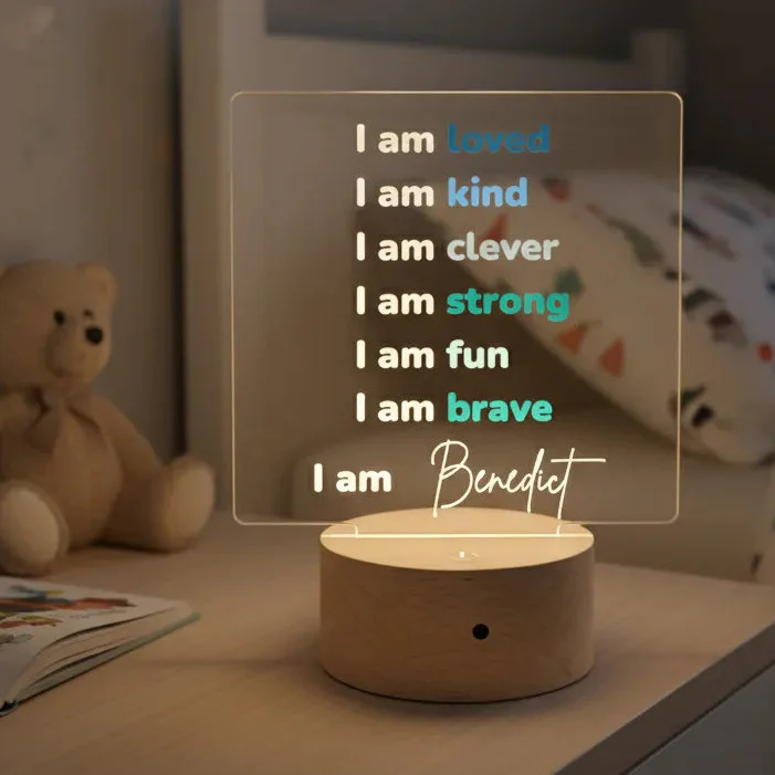 Affirmation LED Night Light (2 Colours to Choose From) - Image 2