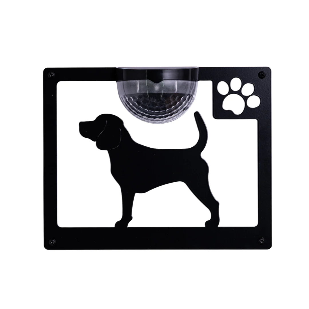 Beagle Dog Solar Light Wall Plaque - Image 11