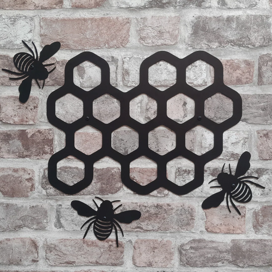 Bee Hive With 3 Bees Wall Art - Image 6