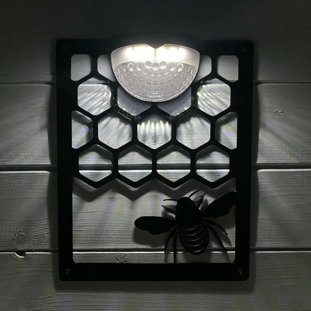 Bee hive Solar Light Wall Plaque - Image 3