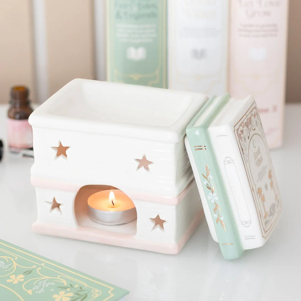Book Stack Oil Burner and Wax Warmer - Image 2