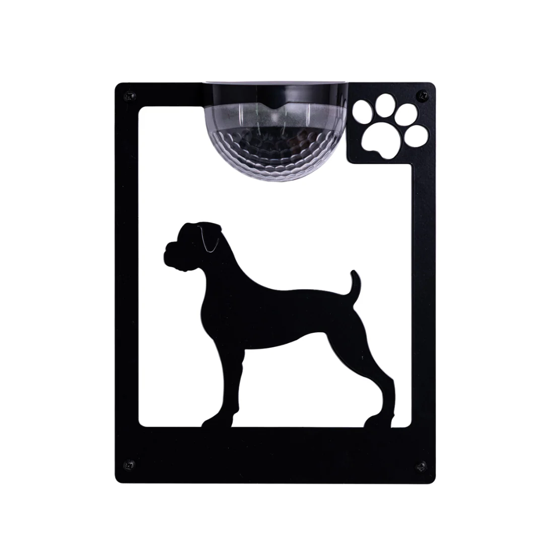 Boxer Dog Solar Light Wall Plaque - Image 11