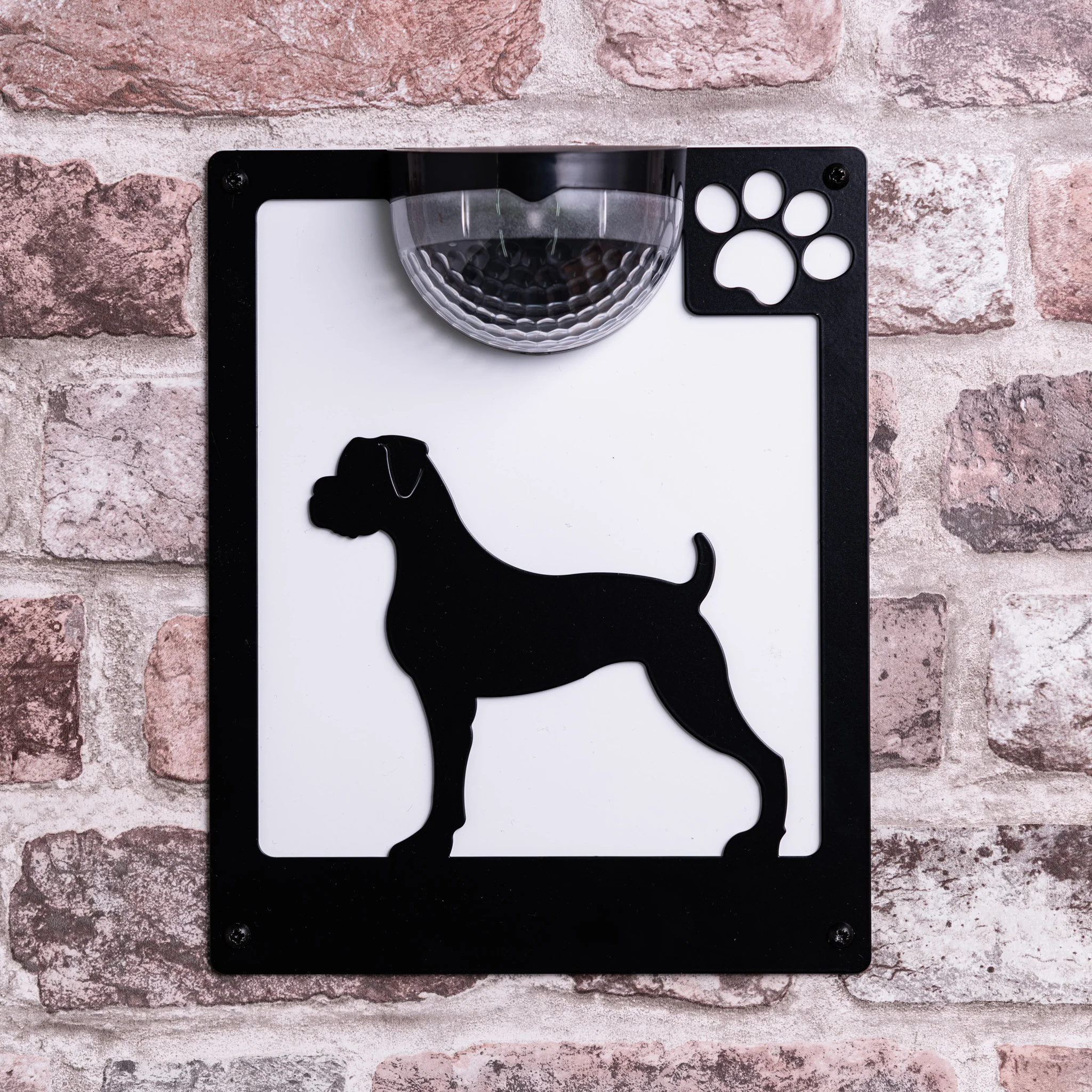Boxer Dog Solar Light Wall Plaque - Image 8