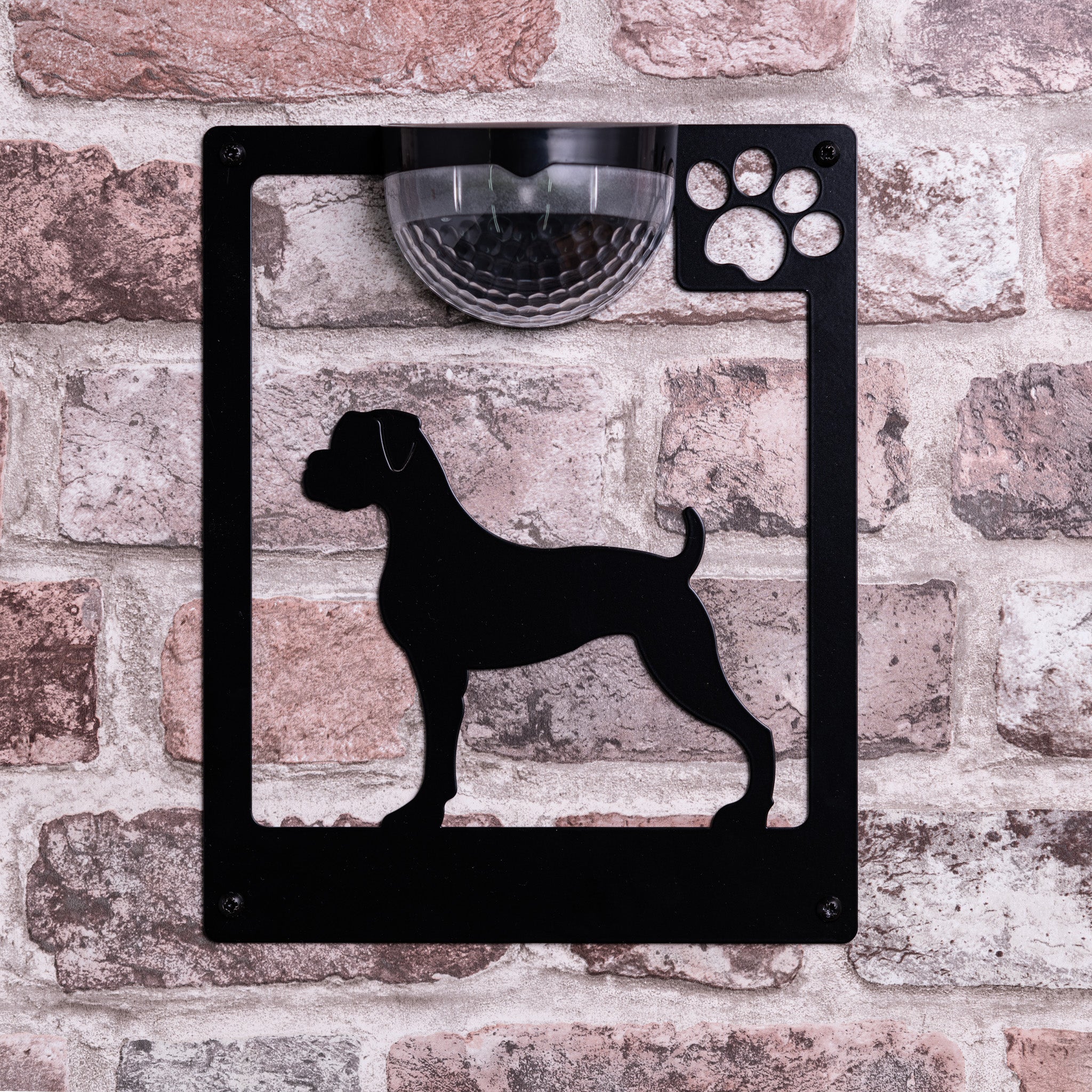 Boxer Dog Solar Light Wall Plaque - Image 9