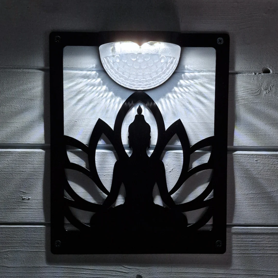 Buddha Solar Light Wall Plaque (You Can Personalise Me!) - Image 2