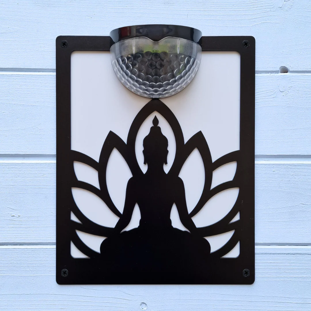 Buddha Solar Light Wall Plaque (You Can Personalise Me!) - Image 3