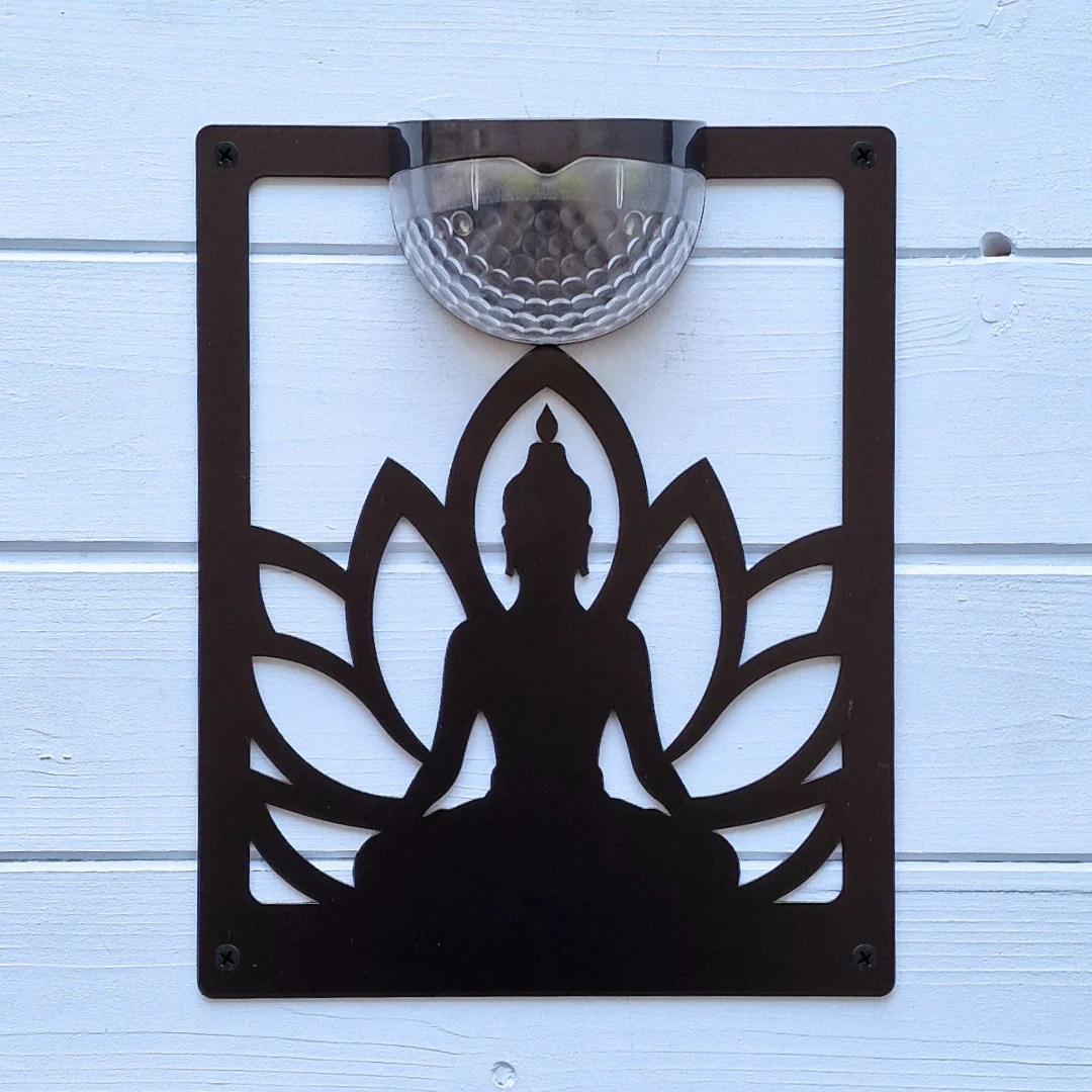 Buddha Solar Light Wall Plaque (You Can Personalise Me!) - Image 4