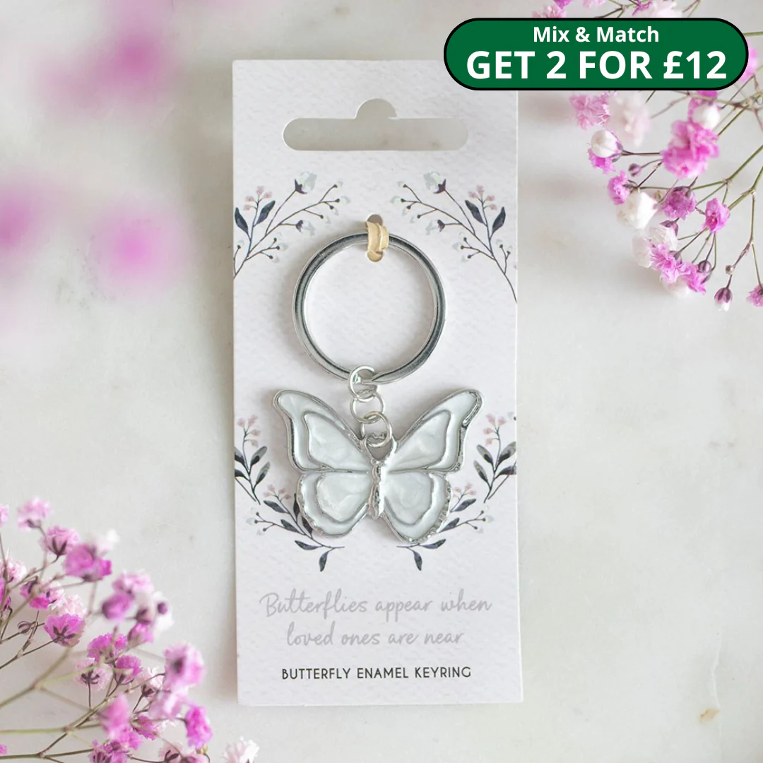 Butterflies Appear Keyring
