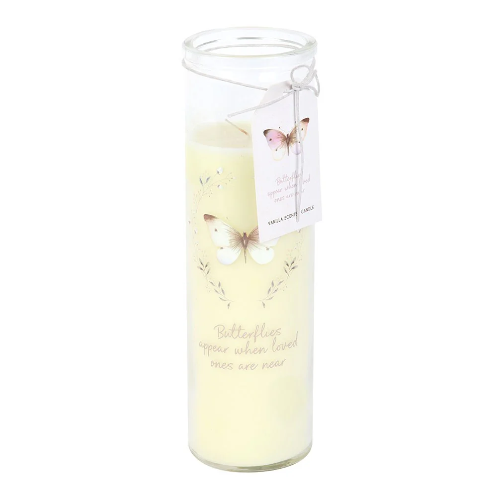 Imperfect Butterflies Appear Vanilla Tube Candle - Image 2