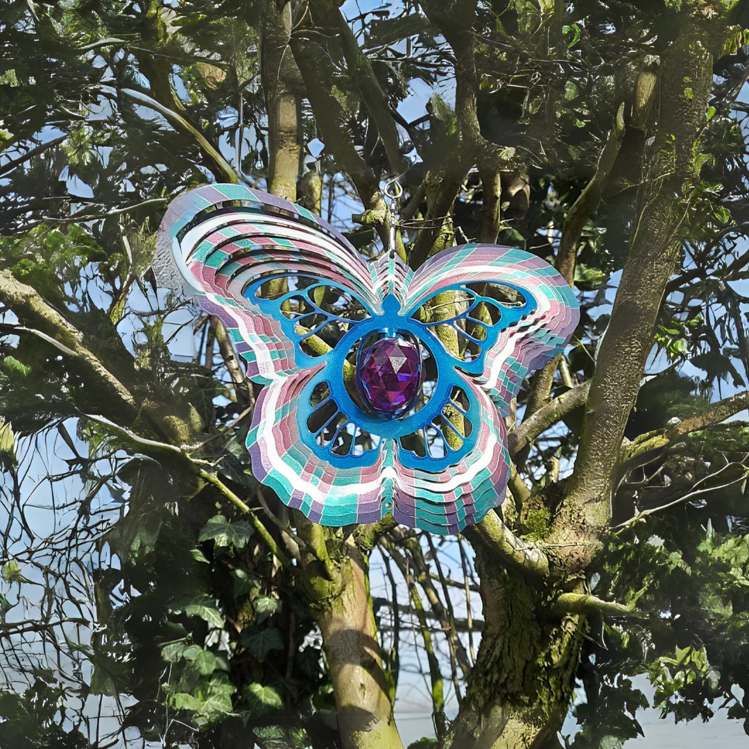 Butterfly Crystal Wind Spinner - Image 4