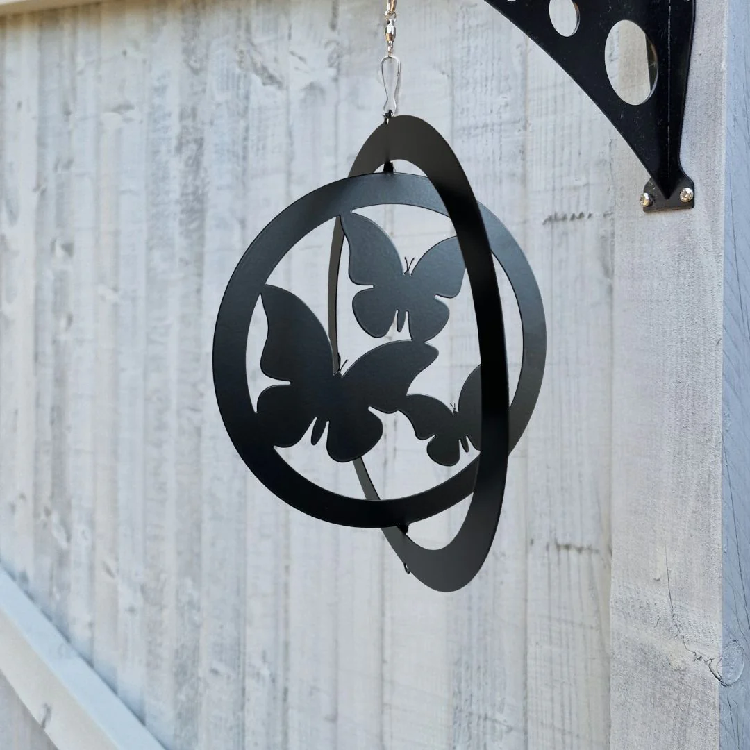 Butterfly Hanging Silhouette Orbit Spinner - Image 3