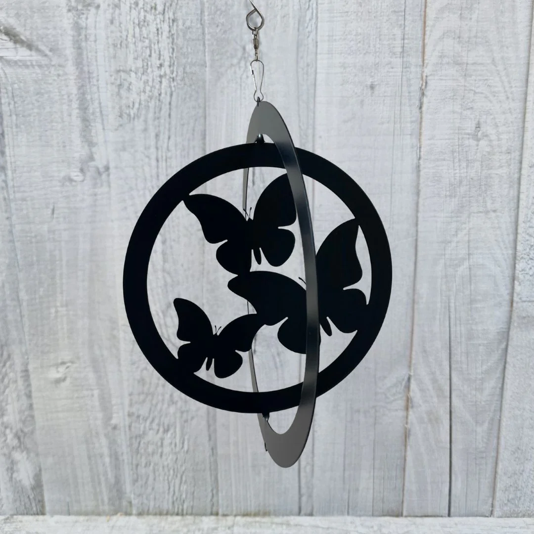 Butterfly Hanging Silhouette Orbit Spinner - Image 5