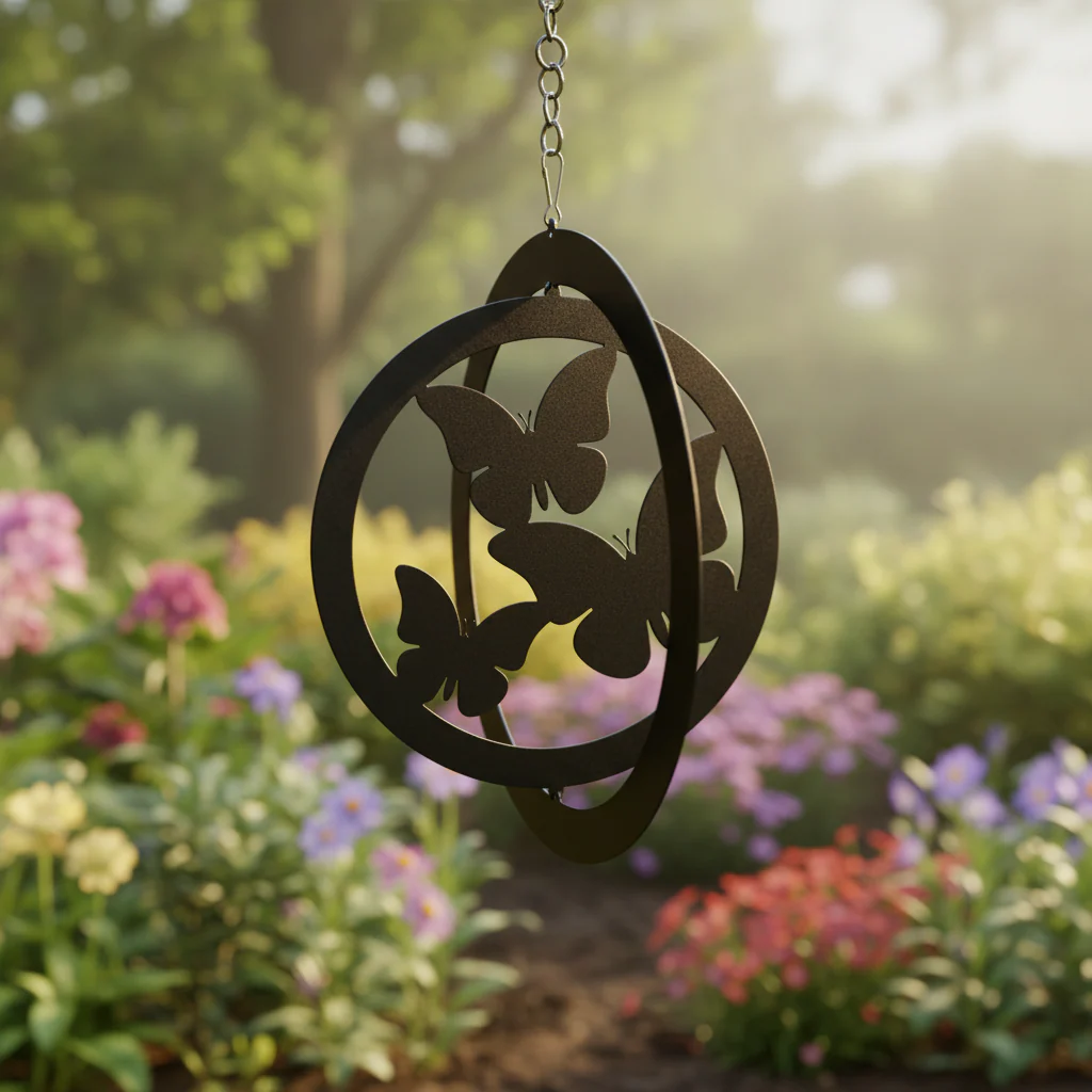 Butterfly Hanging Silhouette Orbit Spinner - Image 7