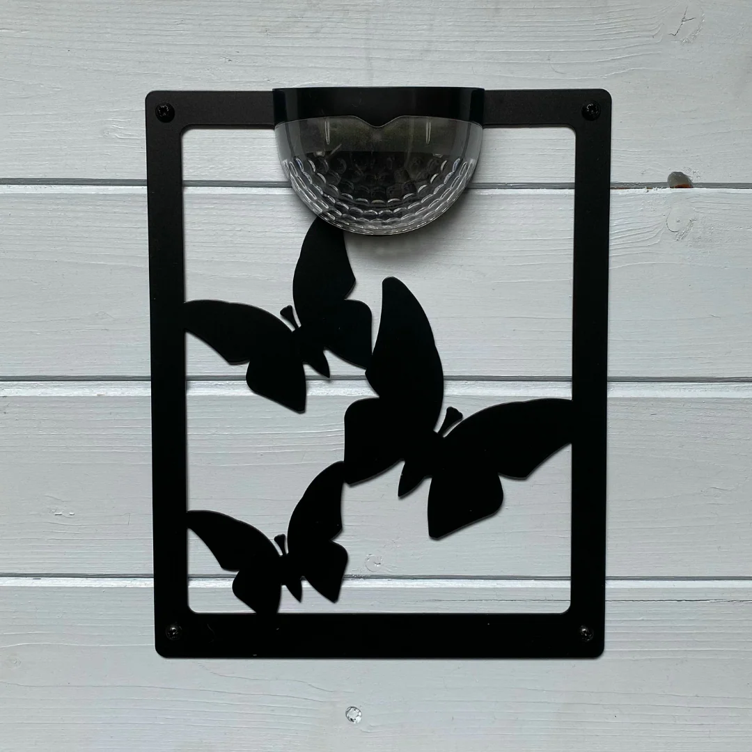 Butterfly Solar Light Wall Plaque - Image 11