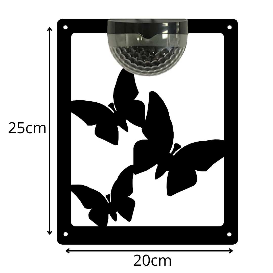 Butterfly Solar Light Wall Plaque - Image 12