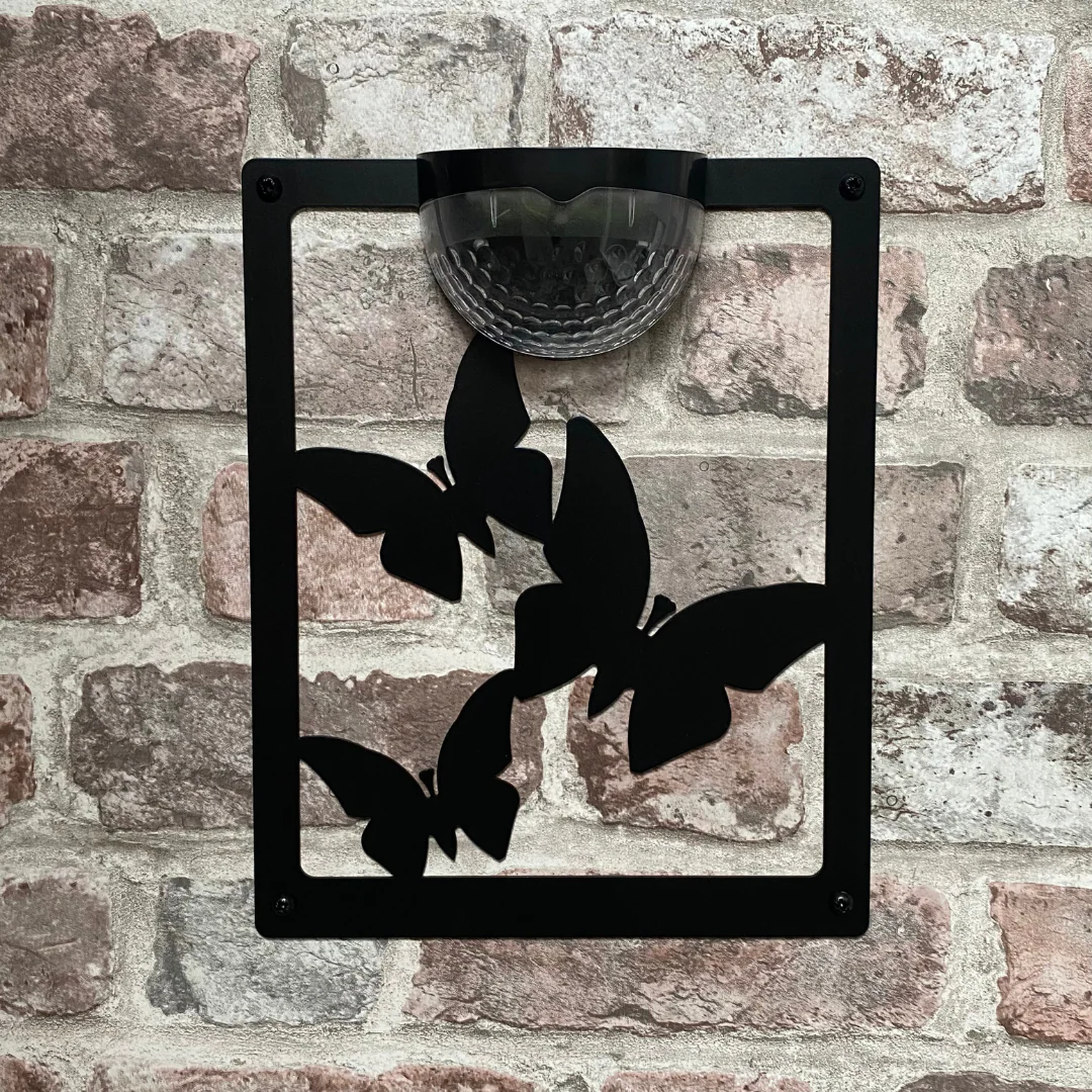 Butterfly Solar Light Wall Plaque - Image 4