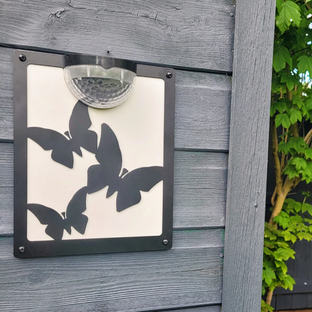 Butterfly Solar Light Wall Plaque - Image 9