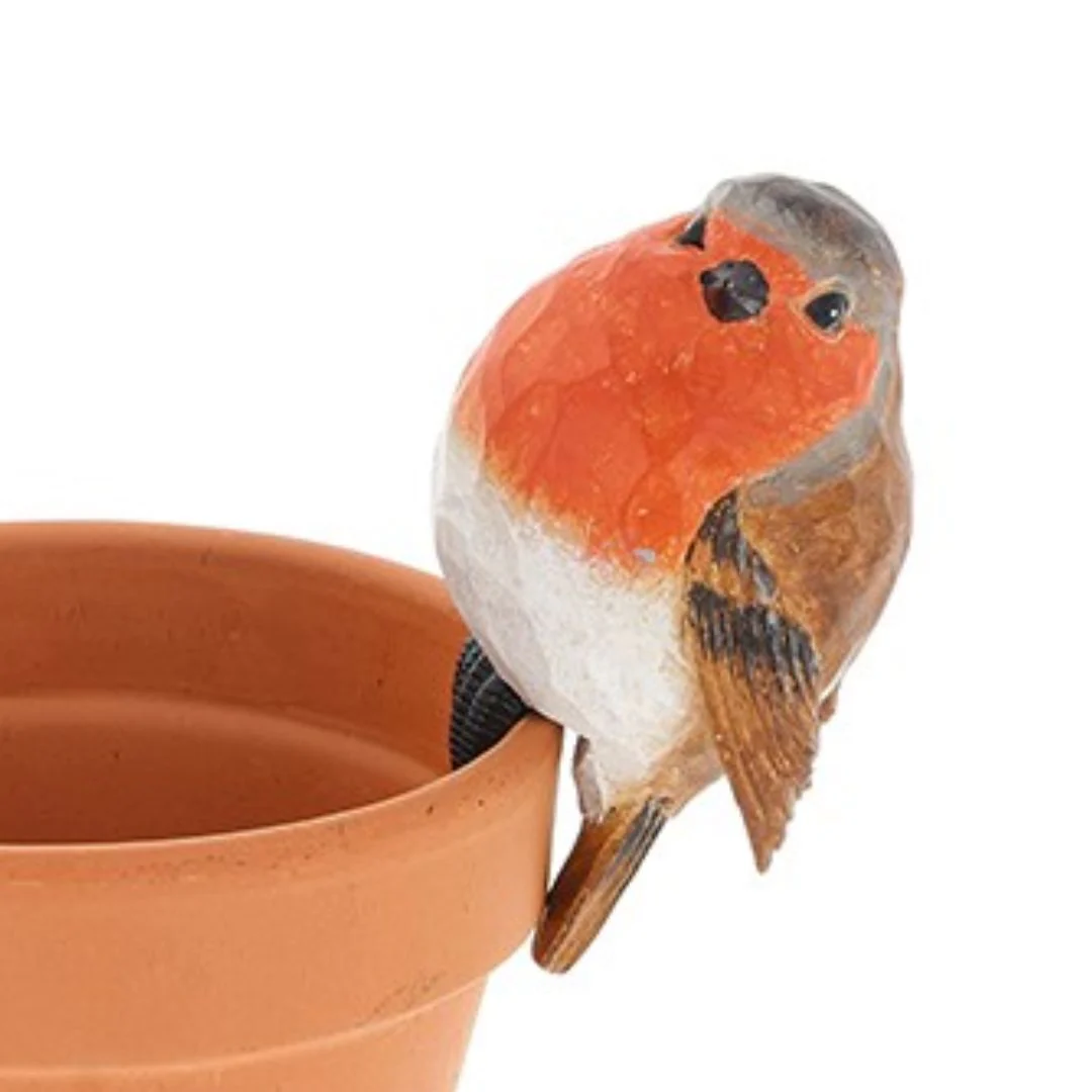 Carved Look Robin Pot Hanger - Image 2