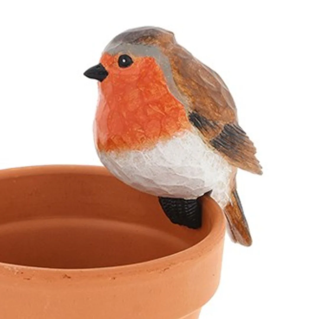 Carved Look Robin Pot Hanger - Image 4
