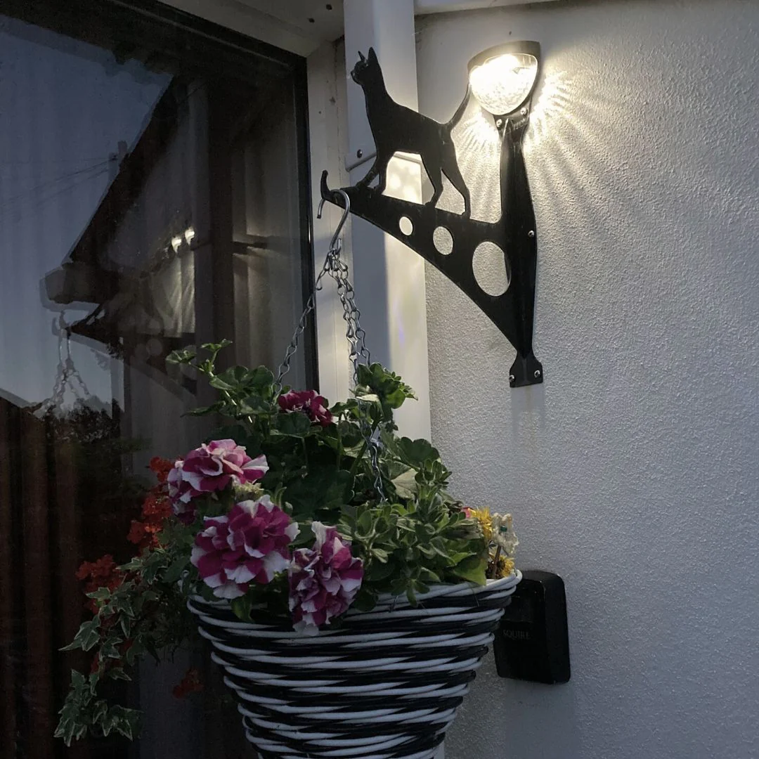 Solar Cat Garden Hanging Basket Bracket - Large - Image 4