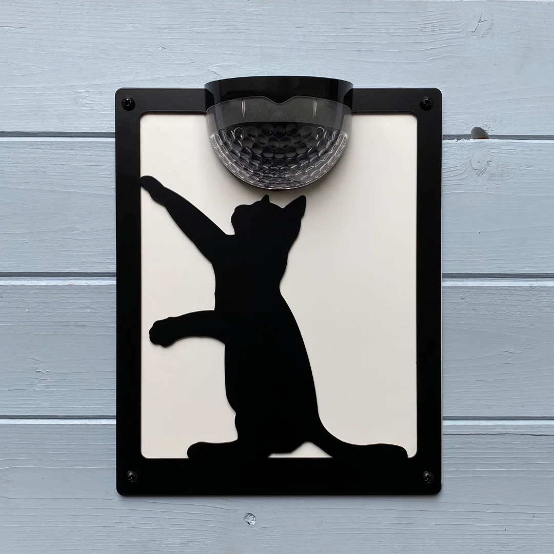 Cat Solar Light Wall Plaque - Image 11