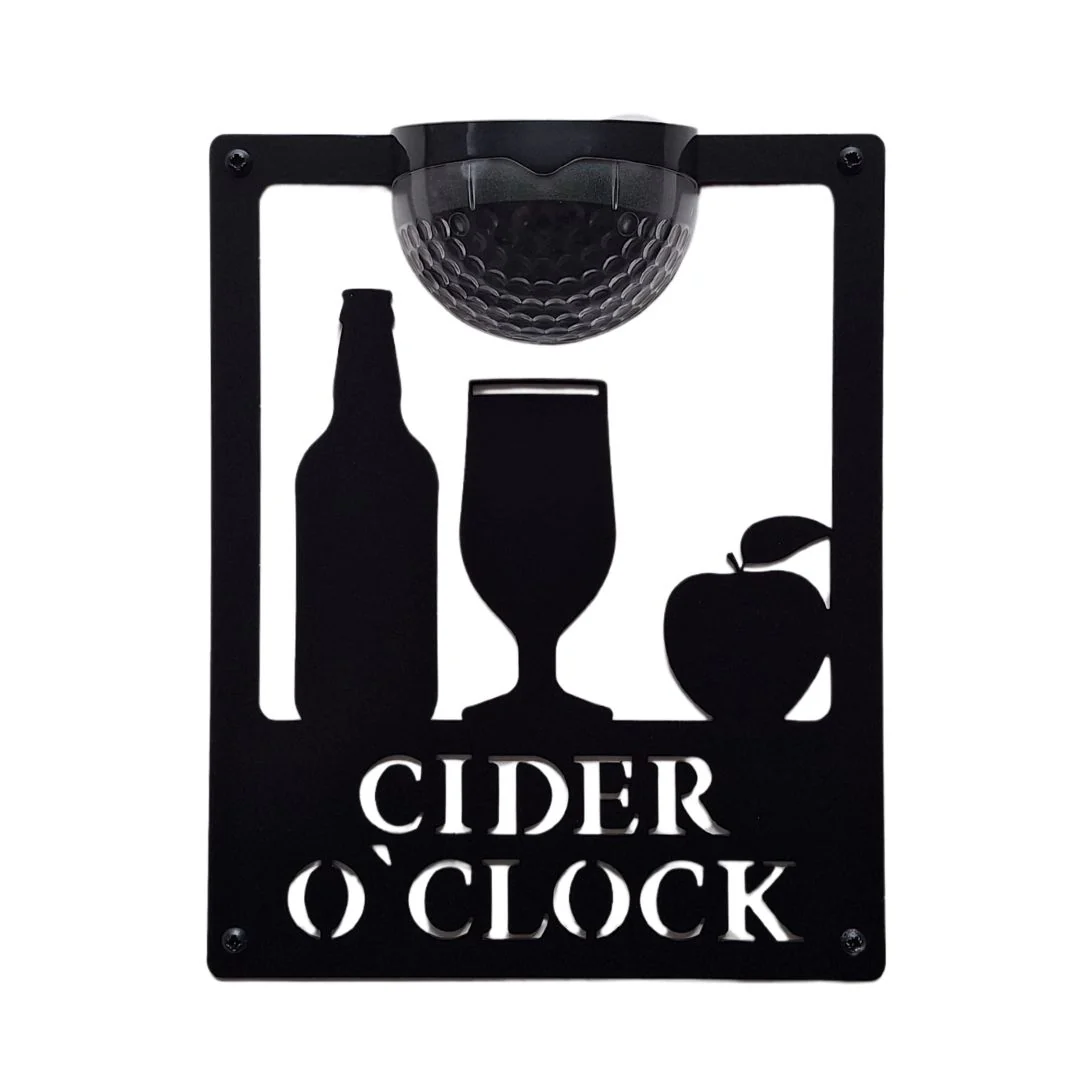 Cider O'Clock Sign with Solar Powered Light - Image 10