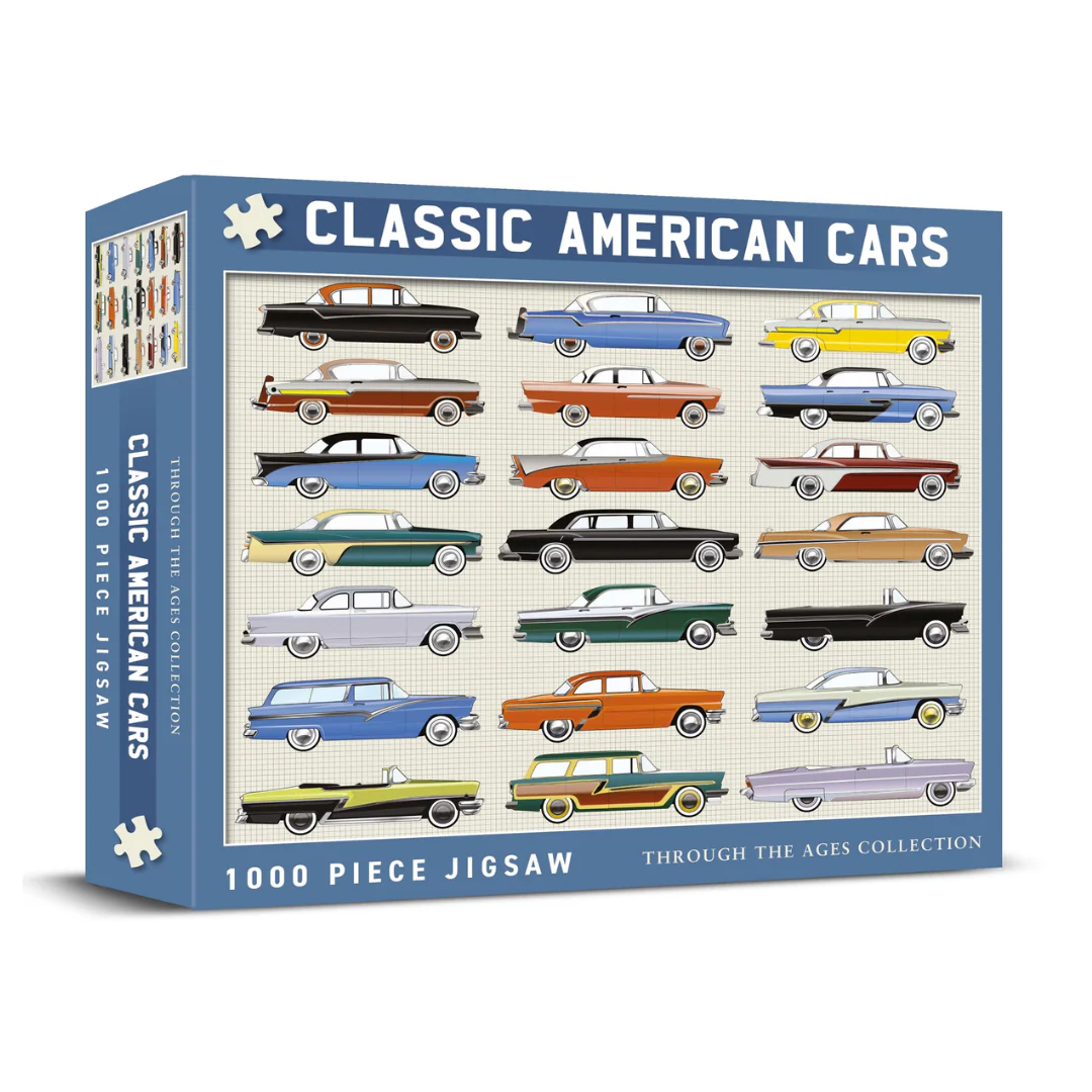 Classic American Cars 1000 Piece Jigsaw Puzzle