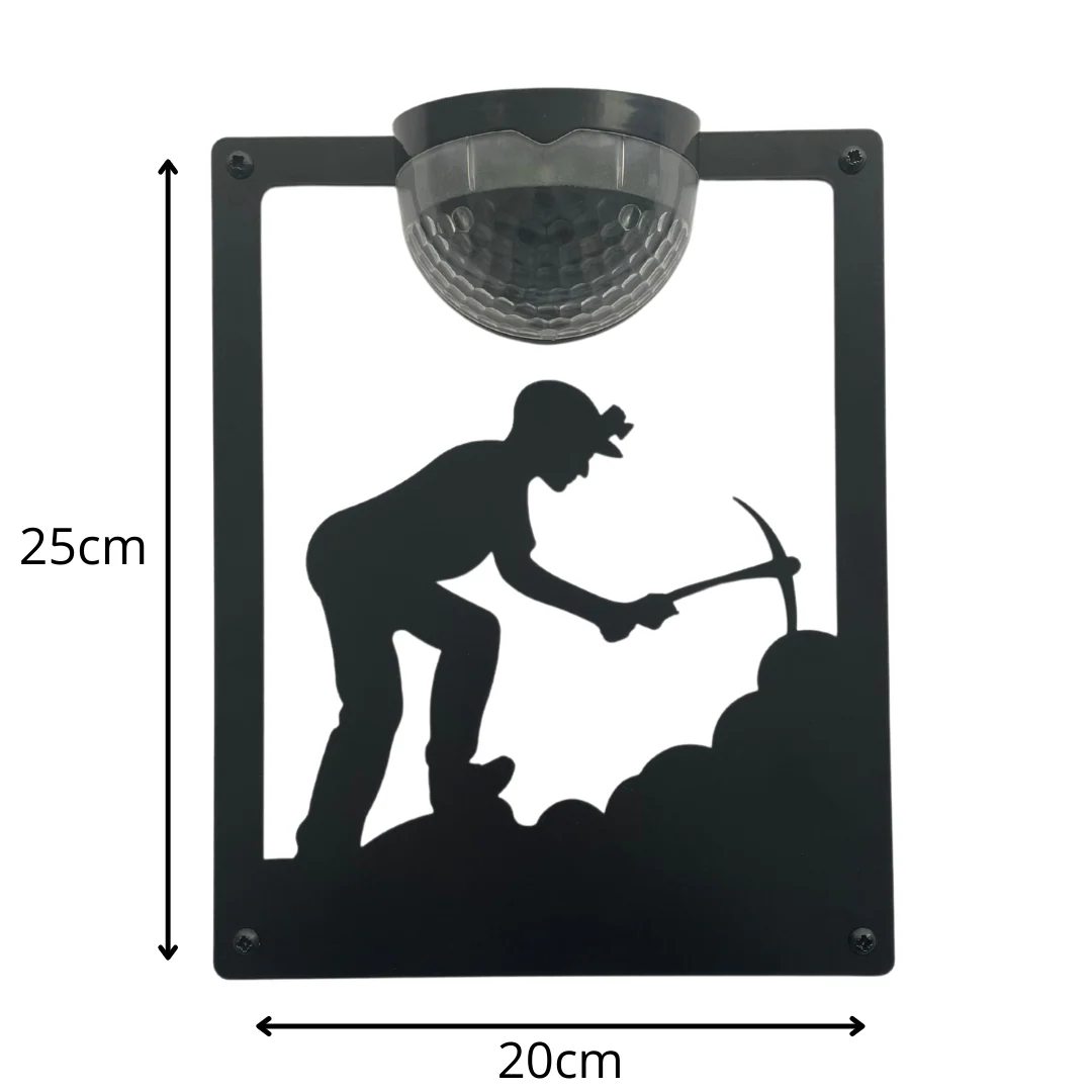 Coal Miner Solar Light Wall Plaque - Image 10