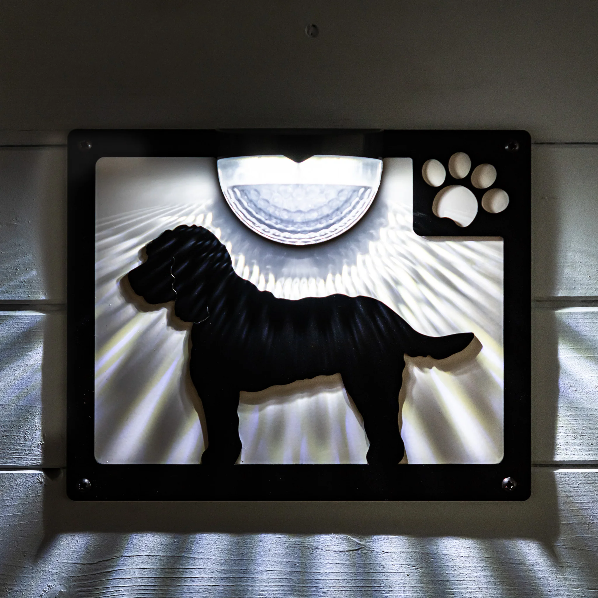 Cockapoo Dog Solar Light Wall Plaque - Image 3