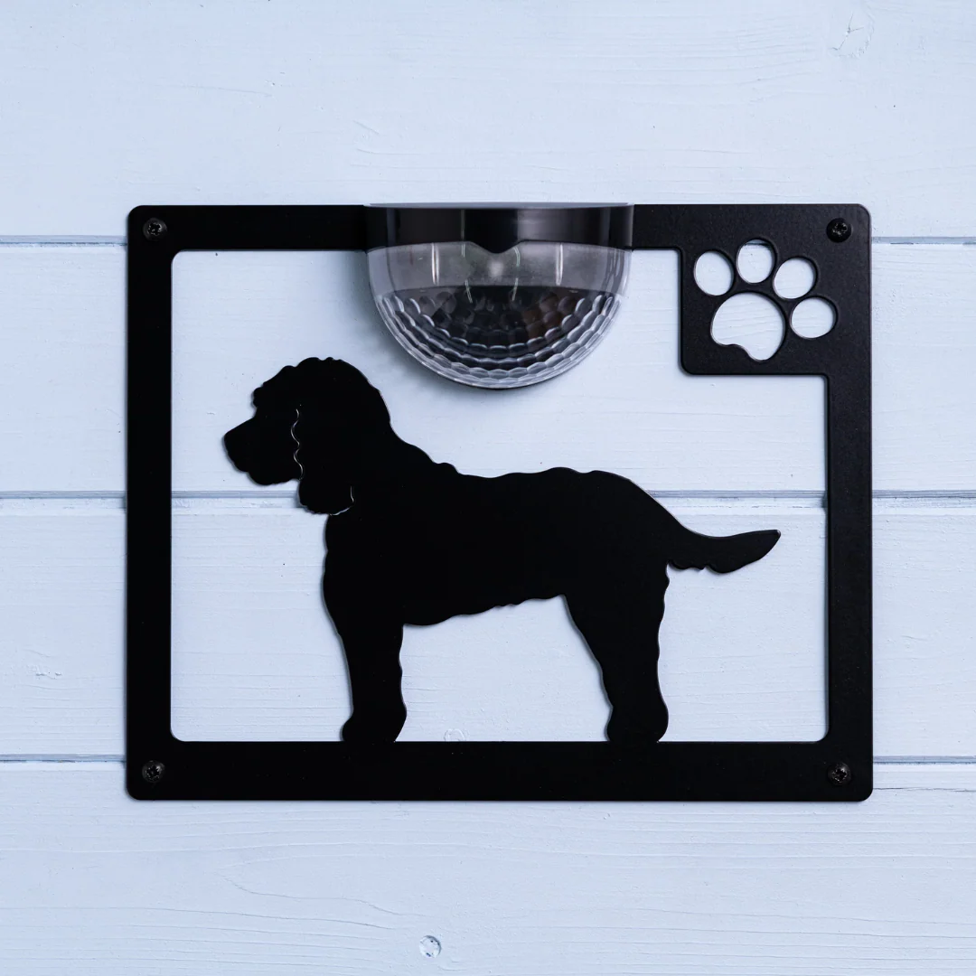 Cockapoo Dog Solar Light Wall Plaque - Image 4