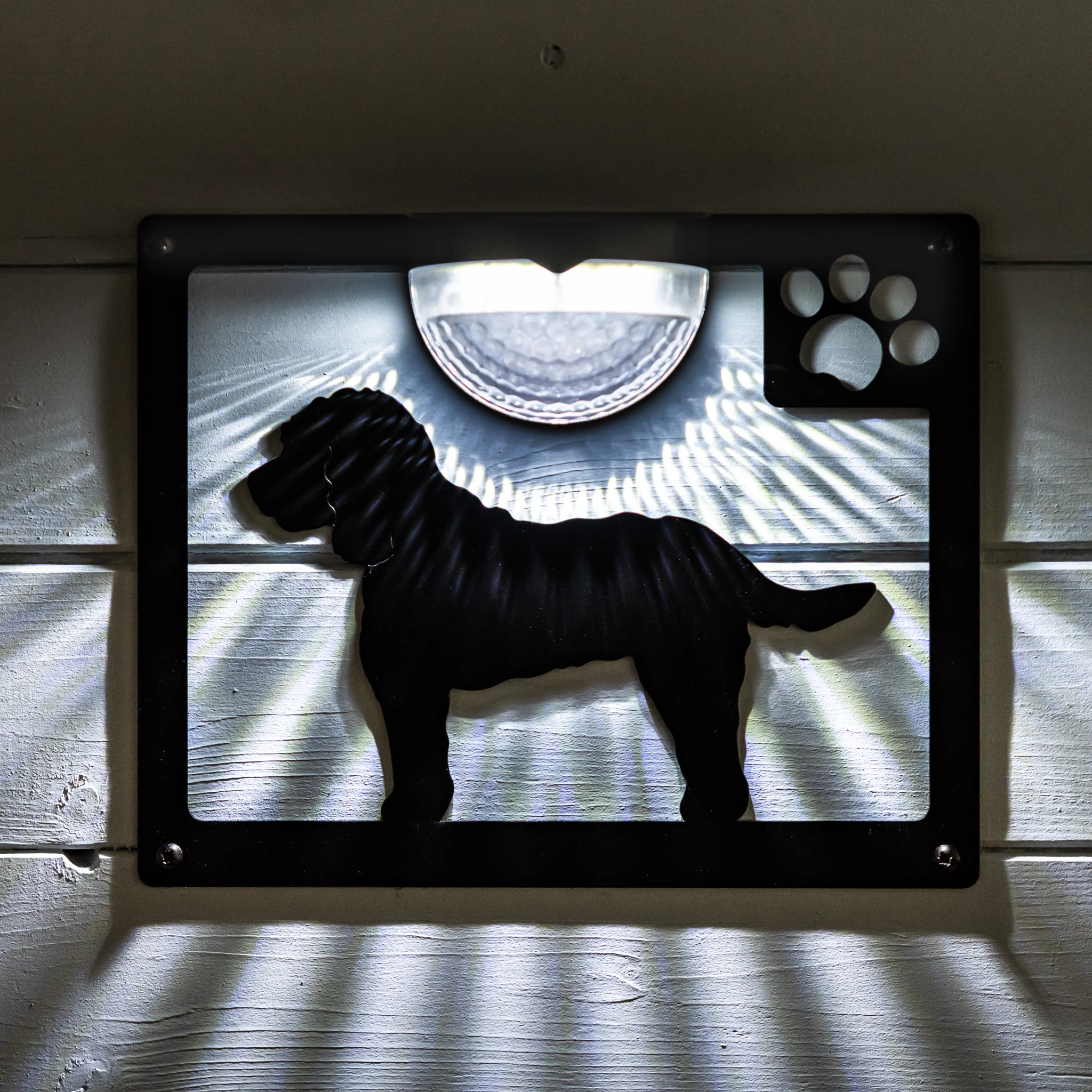 Cockapoo Dog Solar Light Wall Plaque - Image 5