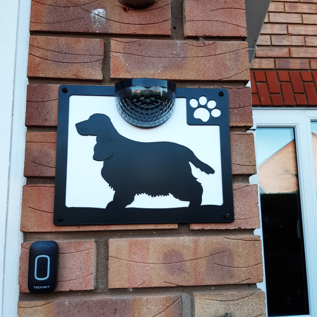 Cocker Spaniel Dog Solar Light Wall Plaque - Image 12