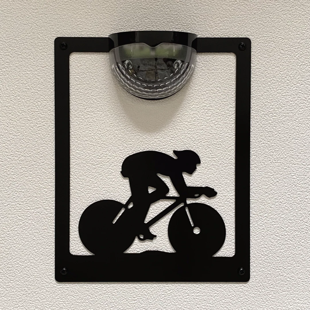 Cyclist Solar Light Wall Plaque - Image 7