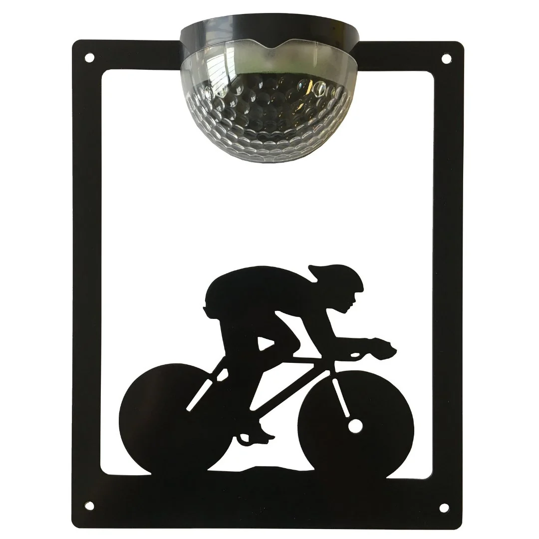 Cyclist Solar Light Wall Plaque - Image 8
