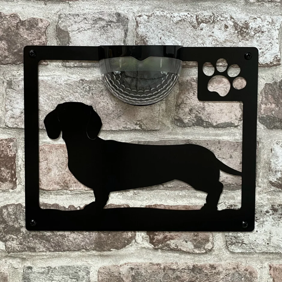 Dachshund Dog Solar Light Wall Plaque - Image 10