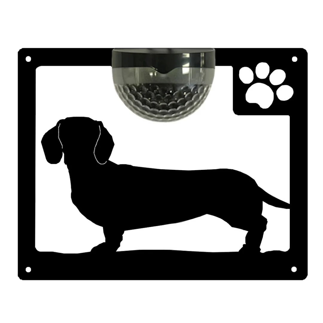 Dachshund Dog Solar Light Wall Plaque - Image 11