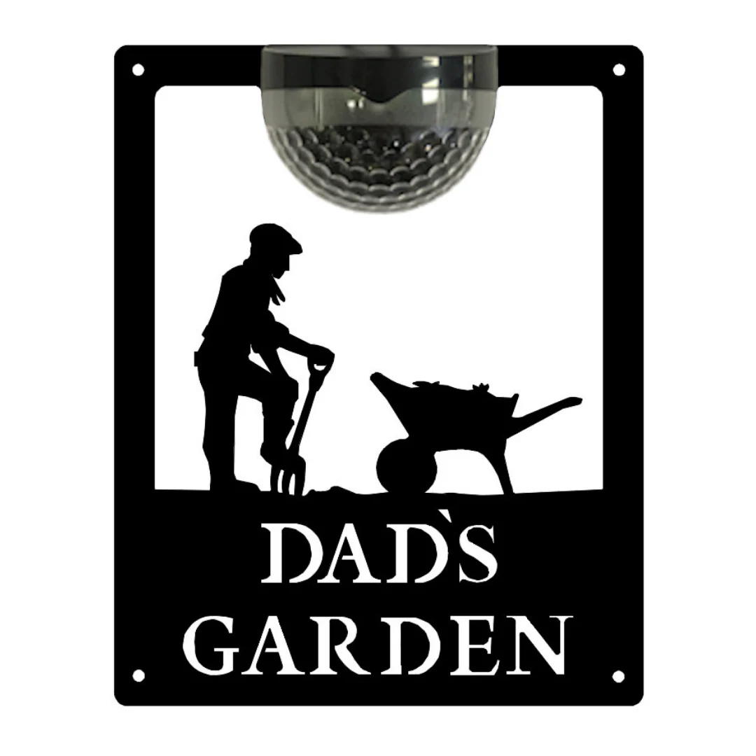 Dad's Garden Sign with Solar Powered Light - Image 12