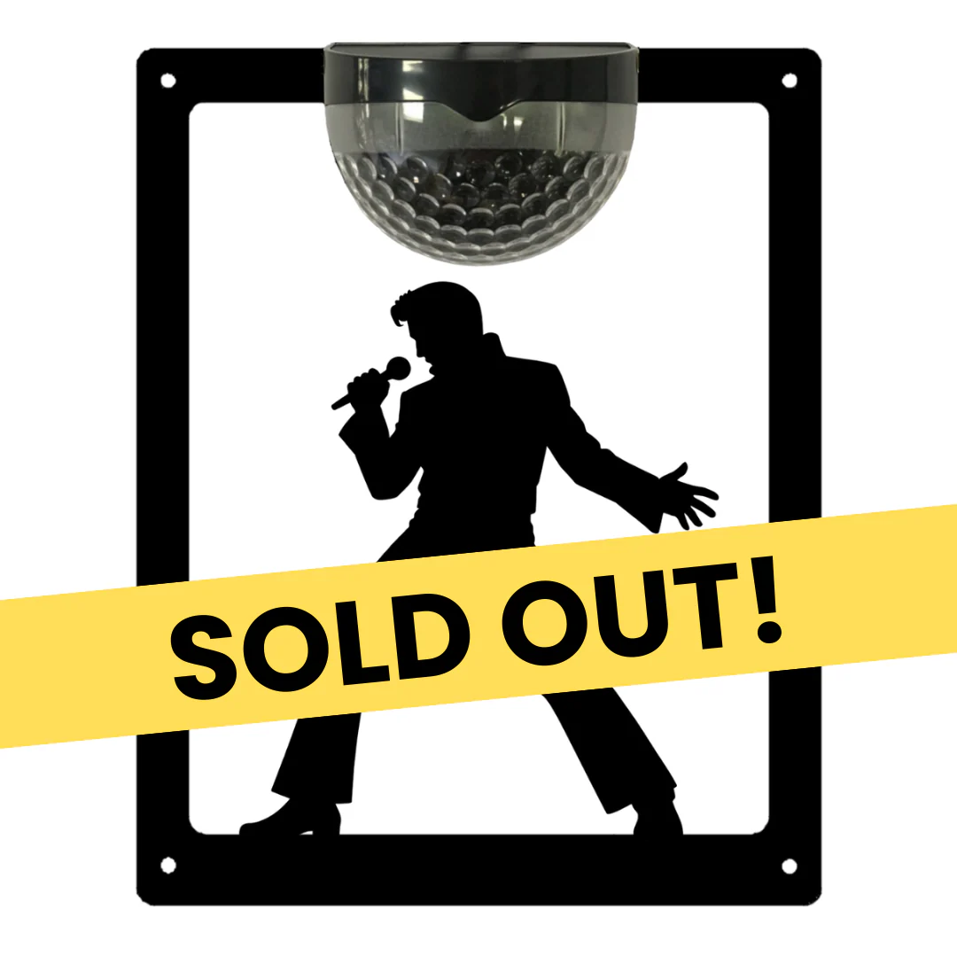 Limited Edition - Elvis Solar Light Wall Plaque (+ FREE White background)