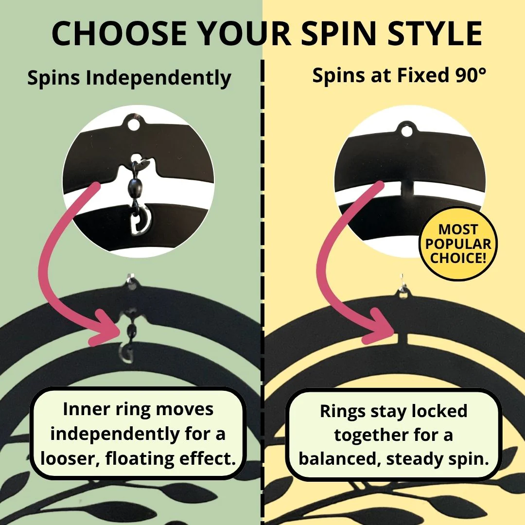 Fairy Hanging Silhouette Orbit Spinner - Image 2