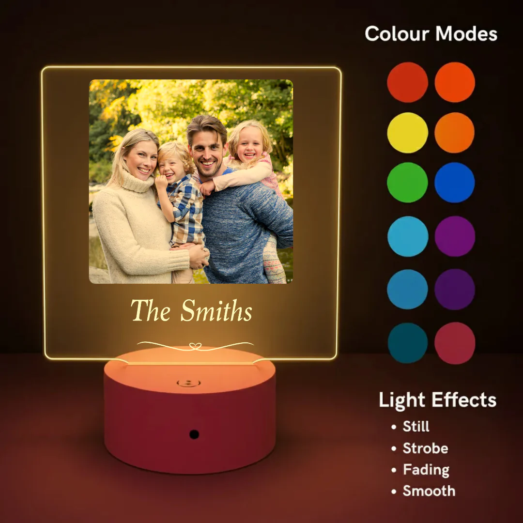 Family Photo LED Night Light (You Can Personalise Me!) - Image 3