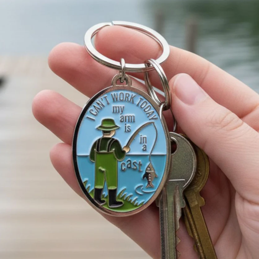 Fishing Keyring - Image 2