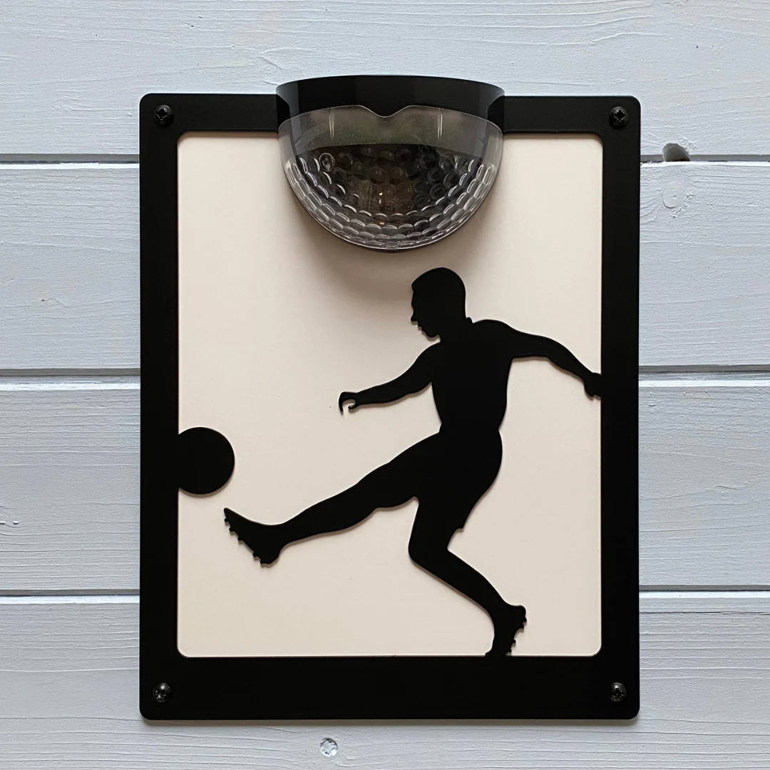 Footballer Solar Light Wall Plaque - Image 3