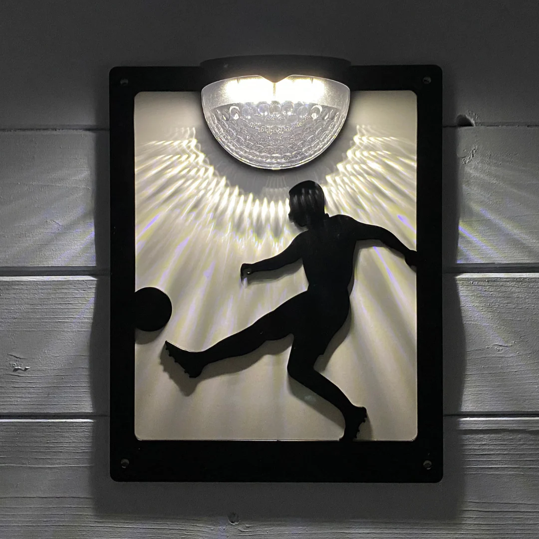 Footballer Solar Light Wall Plaque - Image 4