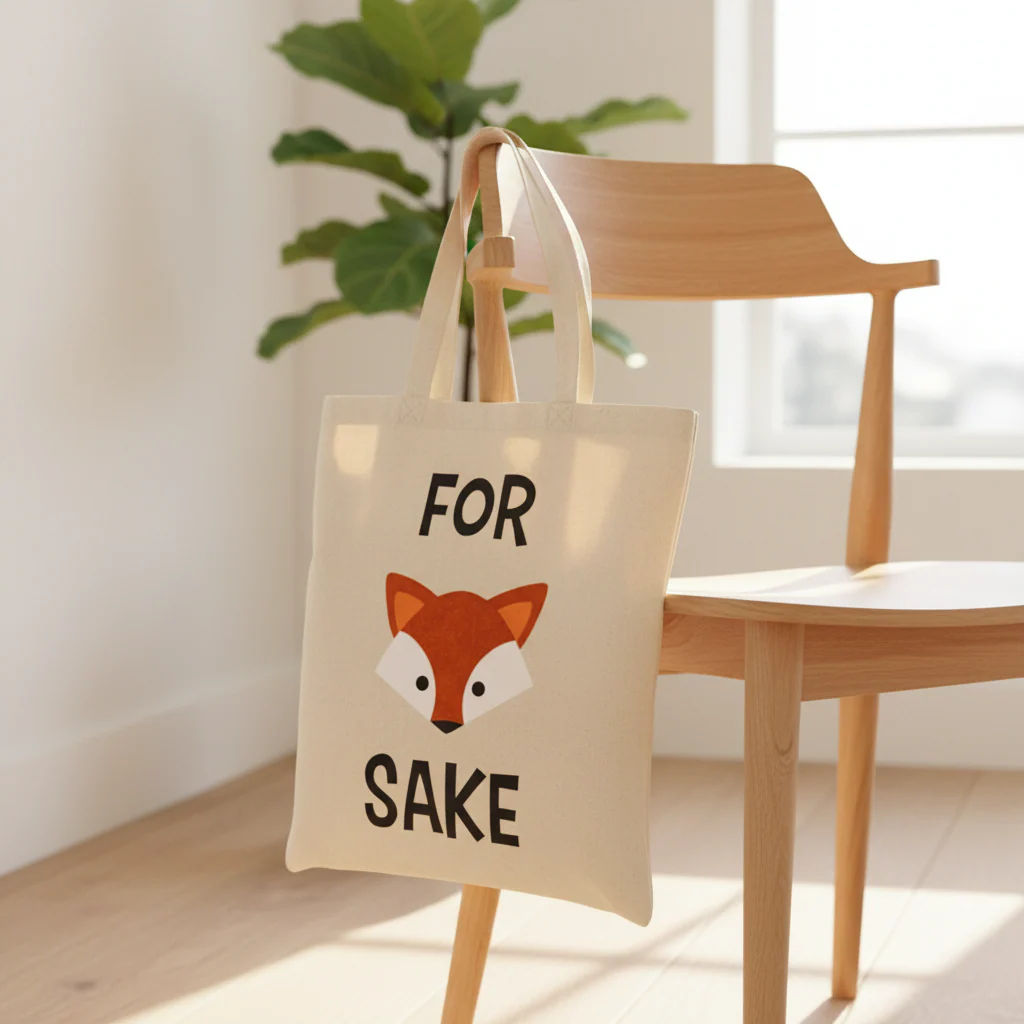 For Fox Sake Tote Bag - Image 4