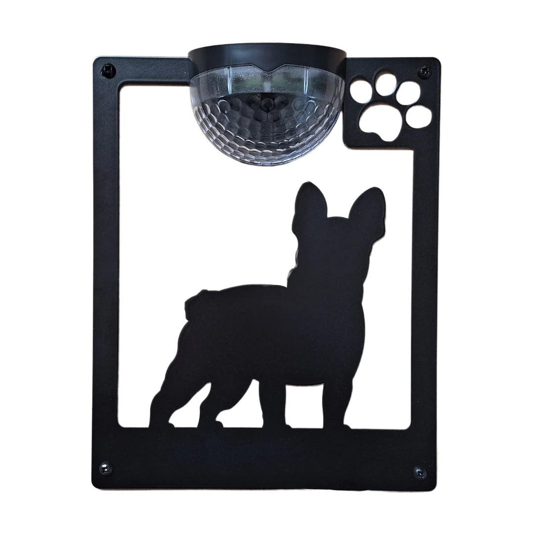 French Bulldog A Solar Light Wall Plaque - Image 13