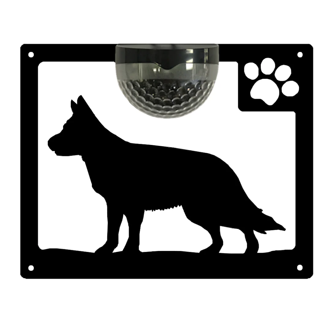 German Shepherd Dog Solar Light Wall Plaque - Image 13