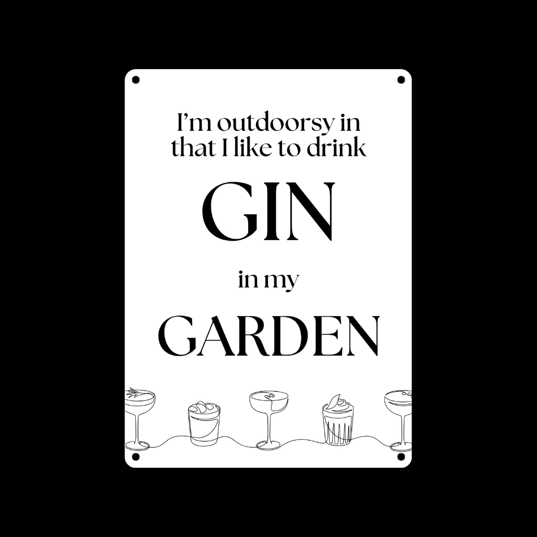 Gin Garden Metal Sign 25cm - Image 5